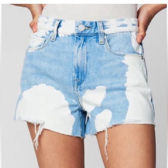 💘NWT BLANKNYC THE BARROW VINTAGE HIGH RISE SHORT BLEACHED TIE DYE SIZE 27 or 4! - Picture 3 of 12
